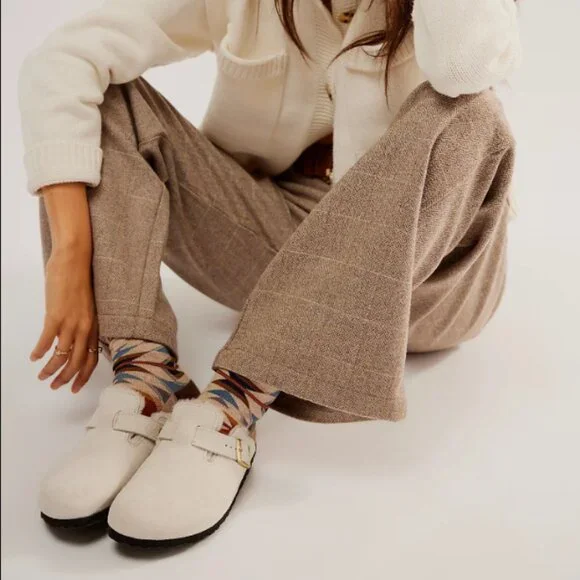 Boston women's Shearling Birkenstock Color: Antique White new